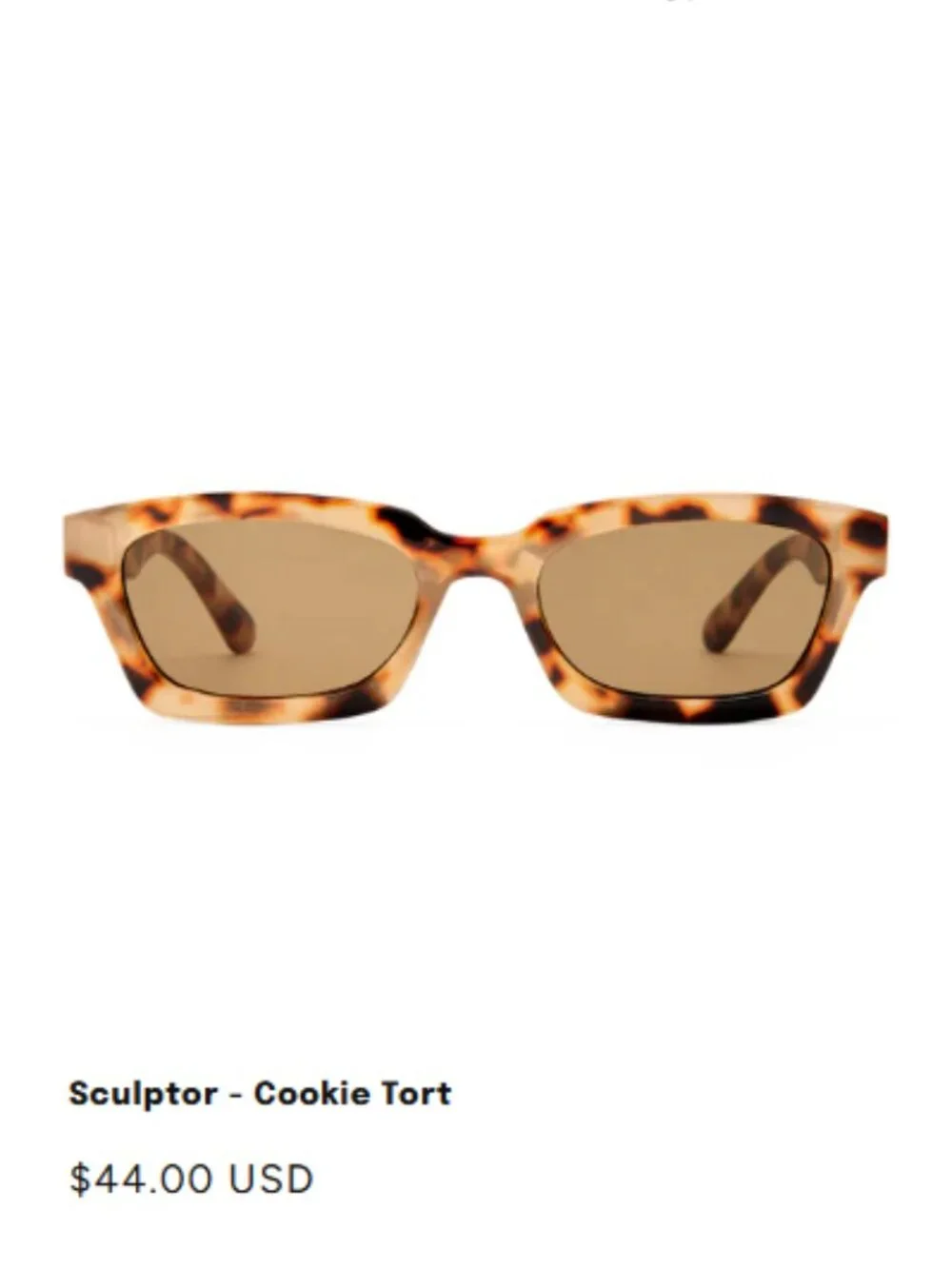 AIRE Sculptor Sunglasses Tortoise Rectangular Frame Brown Lenses